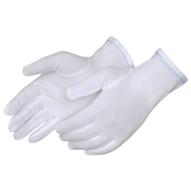 PIP 741 12-Pair White Nylon Lisle Inspection Gloves – Lightweight & Breathable, Size Small