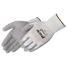 Liberty Safety 4639 P-Grip Polyurethane Coated Seamless Work Gloves - White