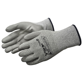 Liberty Safety 4968 Y-Grip Polyurethane Cut Resistant Work Gloves - Gray