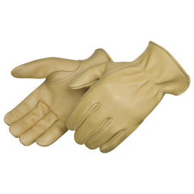 Liberty Safety 6908 Heavy Duty Golden Deerskin Leather Driver Gloves