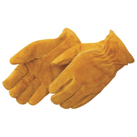 Liberty Safety 8454 Red Fleece Cowhide Leather Driver Gloves