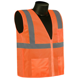 Liberty Safety C16003 HiVizGard Class 2 Safety Vest - Orange