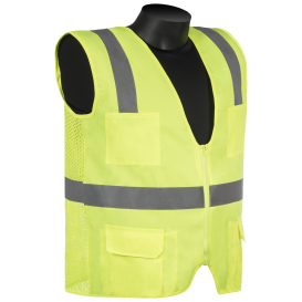 Liberty Safety C16010 HiVizGard Class 2 Surveyor Safety Vest - Yellow/Lime
