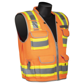 Liberty Safety C16016 HiVizGard Class 2 Engineer Surveyor Safety Vest - Orange