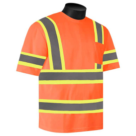 Liberty Safety C16614 HiVizGard Class 3 Two-Tone Safety Shirt - Orange