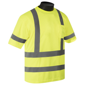 Liberty Safety C16630 HiVizGard Class 3 Safety Shirt - Yellow/Lime