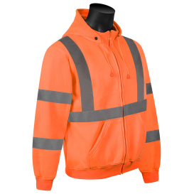 Liberty Safety C16724 HiVizGard Class 3 Safety Sweatshirt - Orange