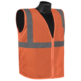 Liberty Safety FR16002 HiVizGard Class 2 Self Extinguishing Safety Vest - Orange