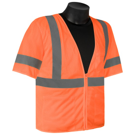 Liberty Safety FR16004 HiVizGard Class 3 Self Extinguishing Safety Vest - Orange