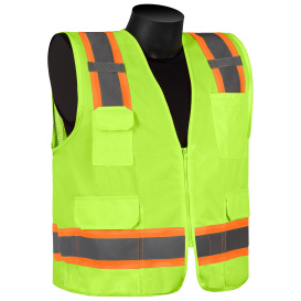 Liberty Safety FR16012G HiVizGard Class 2 Self Extinguishing Surveyor Safety Vest