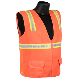 Liberty Safety N16011 HiVizGard Non-ANSI Surveyor Safety Vest - Orange