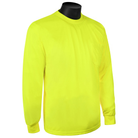Liberty Safety N16700 HiVizGard Non-ANSI Long Sleeve Safety Shirt - Yellow/Lime