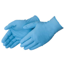 Liberty Safety SVN5BML Bioskin Proprietary Vinyl Disposable Gloves - 5 Mil - Blue