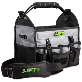 LIFT Safety AHO-24BGN Open Top Tool Bag - Black