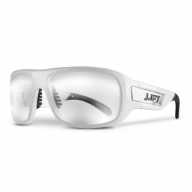 LIFT Safety EBD-10WC Bold Safety Glasses - White Frame - Clear Lens