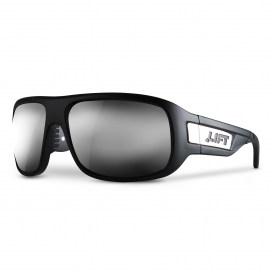 LIFT Safety EBD-15MKSR Bold Safety Glasses - Matte Black Frame - Silver Revo Lens