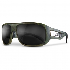 LIFT Safety EBD-17CST Bold Safety Glasses - Forest Camo Frame - Smoke Lens