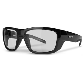 LIFT Safety EFU-21BKC Fusion Safety Glasses - Gloss Black Frame - Clear Anti-Fog Lens