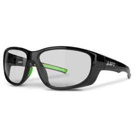 LIFT Safety EGU-21BKC Guardian Safety Glasses - Gloss Black Frame - Clear Lens