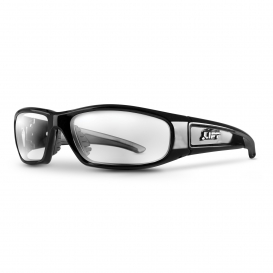 LIFT Safety ESH-10KC Switch Safety Glasses - Black Frame - Clear Lens