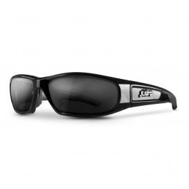 LIFT Safety ESH-10KST Switch Safety Glasses - Black Frame - Smoke Lens