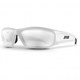 LIFT Safety ESH-10WC Switch Safety Glasses - White Frame - Clear Lens