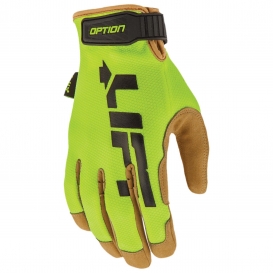 LIFT Safety GOW-17 Option Thinsulate Lined Winter Gloves - Hi-Viz Lime