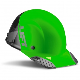LIFT Safety HDC50C-20 DAX Carbon Fiber Camo Hard Hat - Ratchet Suspension - Lime Green/Black