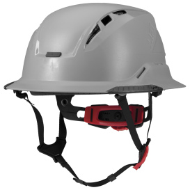 LIFT Safety HRXF-25YC2 RADIX Full Brim Vented Safety Helmet w/Twiceme - Ratchet Suspension - Grey