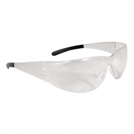Radians Illusion Safety Glasses - Black Temple Tips - Clear Lens