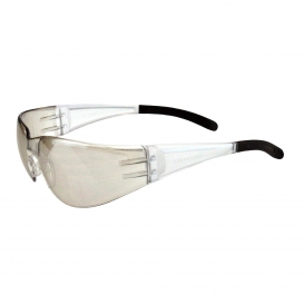 Radians LL0990ID Illusion Safety Glasses - Black Temple Tips - Indoor/Outdoor Mirror Lens