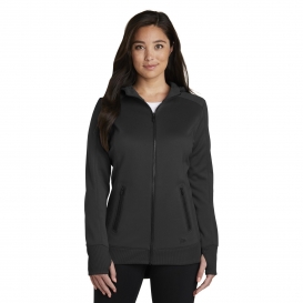 New Era LNEA522 Ladies Venue Fleece Full-Zip Hoodie - Black