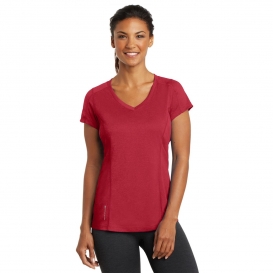 OGIO Endurance LOE320 Ladies Pulse V-Neck - Ripped Red