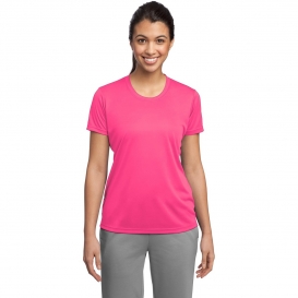 Sport-Tek LST350 Ladies Competitor Tee - Neon Pink