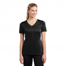 Sport-Tek LST353 Ladies V-Neck PosiCharge Competitor Tee - Black