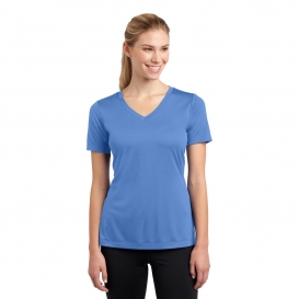 Sport-Tek LST353 Ladies V-Neck PosiCharge Competitor Tee - Carolina Blue