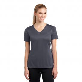 Sport-Tek LST353 Ladies V-Neck PosiCharge Competitor Tee - Iron Grey