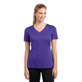 Sport-Tek LST353 Ladies V-Neck PosiCharge Competitor Tee - Purple
