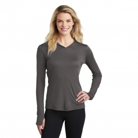 Sport-Tek LST358 Ladies PosiCharge Competitor Hooded Pullover - Iron Grey