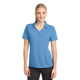 Sport-Tek LST680 Ladies PosiCharge Micro-Mesh Polo Shirt - Carolina Blue
