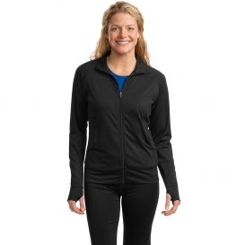Sport-Tek LST885 Ladies NRG Fitness Jacket - Black