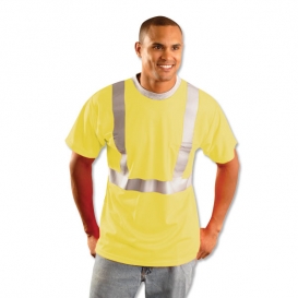 OccuNomix LUX-SSTPC2 Premium Type R Class 2 Mesh Safety T-Shirt - Yellow/Lime