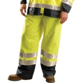 OccuNomix LUX-TENRGT Class E Rain Pants - Yellow/Lime