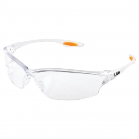 MCR Safety LW210 Law LW2 Safety Glasses - Clear Frame - Clear Lens
