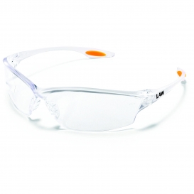 Crews LW210AF Law 2 Safety Glasses - Clear Frame - Clear Anti-Fog Lens