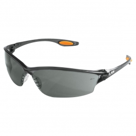 MCR Safety LW212AF Law LW2 Safety Glasses - Smoke Frame - Gray Anti-Fog Lens