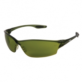 MCR Safety LW2130 Law LW2 Safety Glasses - Green Frame - Green Filter 3.0 Lens