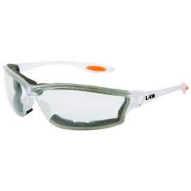 MCR Safety LW310AF Law LW3 Safety Glasses - Clear Foam Lined Frame - Clear Anti-Fog Lens