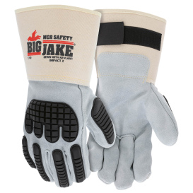 MCR Safety 1760 Big Jake Ultimate Protection Premium A+ Leather Gloves - 4.5\