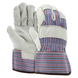 MCR Safety 1931 Economy Patch Palm Leather Gloves - 2.5\